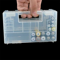 hard plastic anti impact wear resistant storage box battery case practical organizer clear inner compartment holder aa aaa