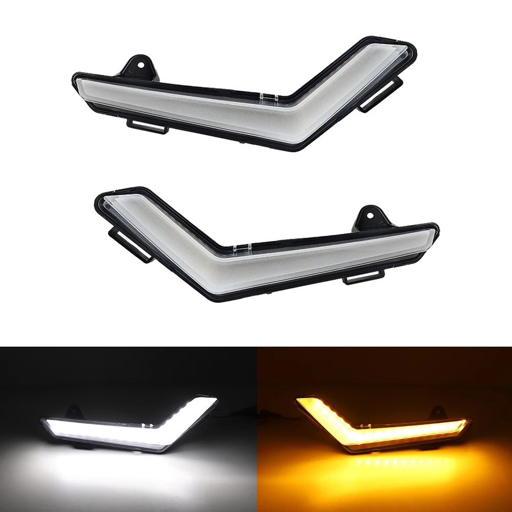

NEW LED DRL Turn Signal with Yellow Light Effect for Can-Am Defender & Defender Max 2020+ / Commander 2021 lighting parts
