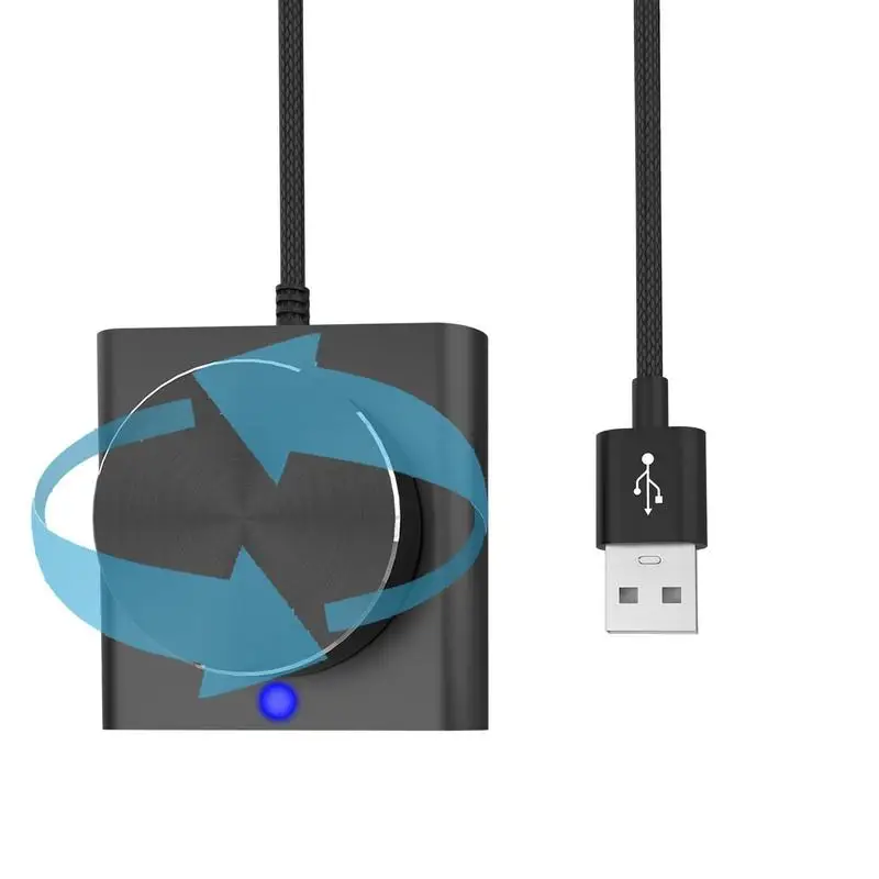 

Volume Control Knob USB Volume Control Spin Button Multimedia Controller Knob With Metal Mute Button Audio Controller External