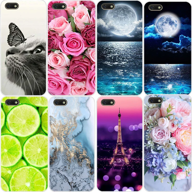 Чехол для Huawei Y5 lite 2018 PRIME, силиконовые чехлы для телефонов Huawei Y5 2018, задние Чехлы 360, защитный чехол