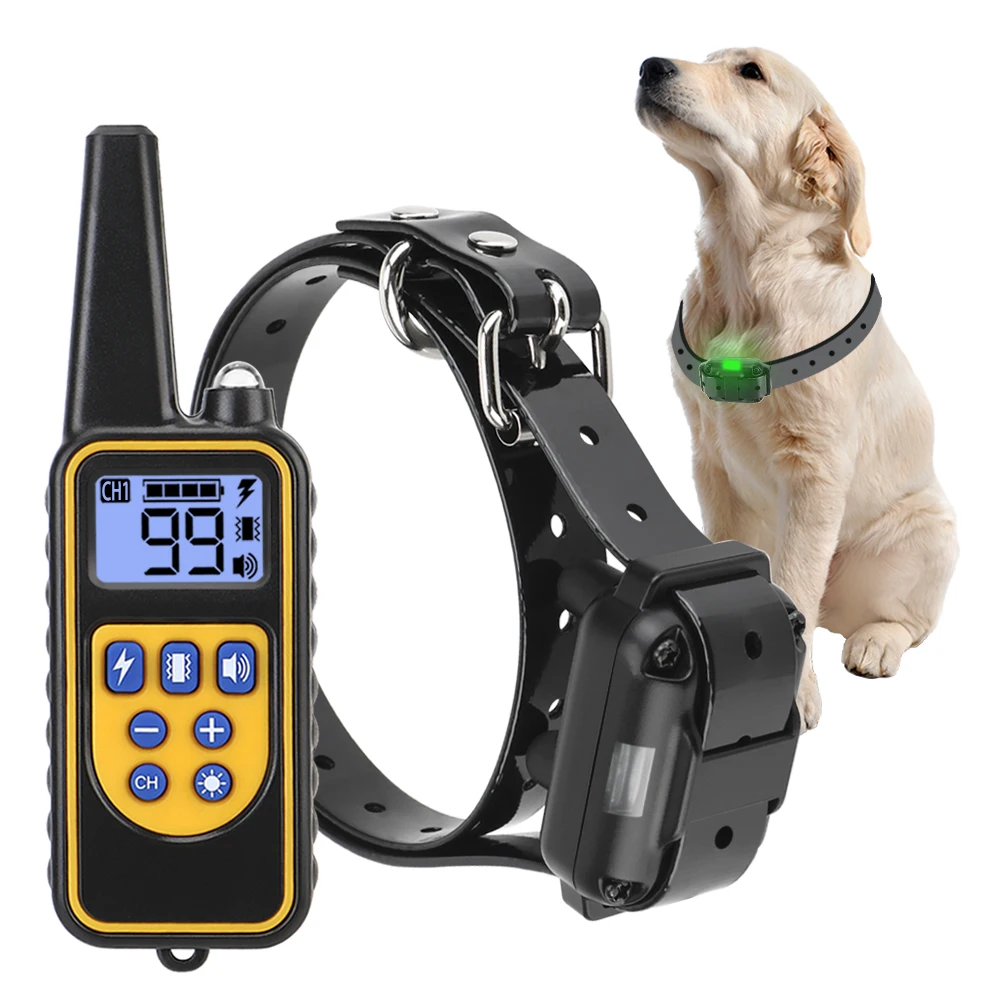 

Training Collar With Remote Size Trainer Electric Control Dog All 800m Waterproof Rechargeable Display Pet For