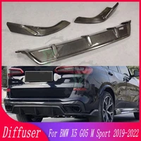 for bmw x5 g05 m tech m sport 2019 2020 2021 2022 car rear bumper diffuser spoiler lip splitter rear bumper lip protector guard