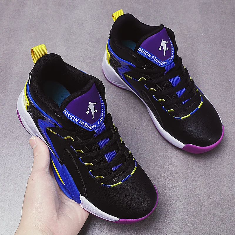 Autumn New Children's Basketball Shoes High quality Children's High top Youth Basketball Shoes Outdoor Training Basketball Shoes