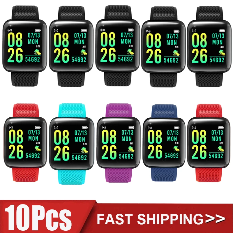 

Смарт-часы Мужские Цифровые с Bluetooth, шагомером и шагомером, 10 шт.