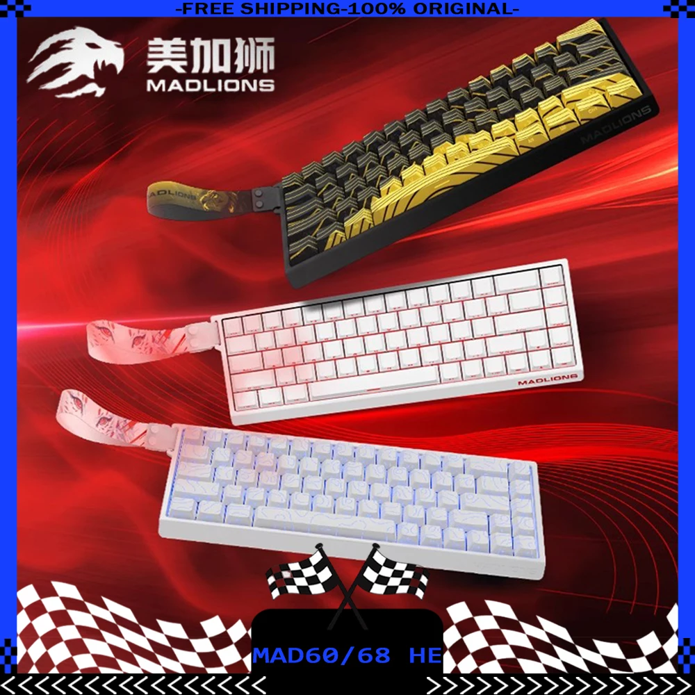 Механическая клавиатура Madlions Mad 60He с магнитным переключателем MAD68 Проводная Mad60he