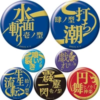 anime demon slayer kimetsu no yaiba brooches badge for backpacks clothing jewelry accessories decor gifts fans collection