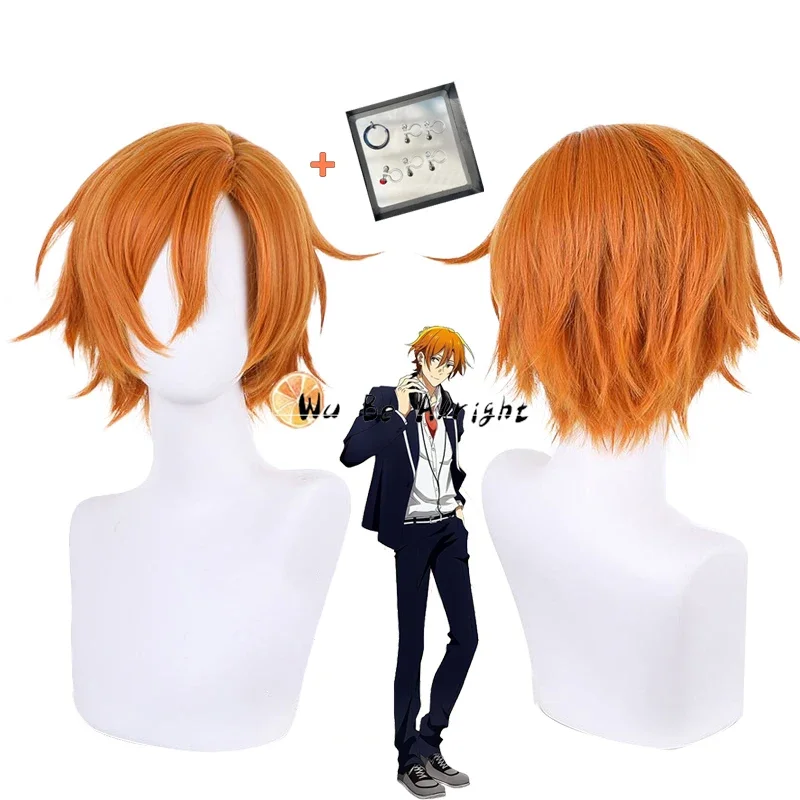 Аниме Сасаки до Мияно парик для косплея оранжевые короткие волосы аксессуары и