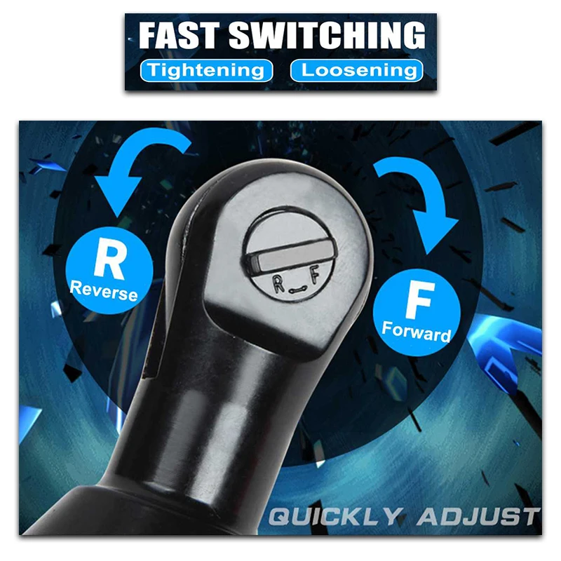 Электрический гаечный ключ отвертка беспроводной 3/8 12 В с прямым углом