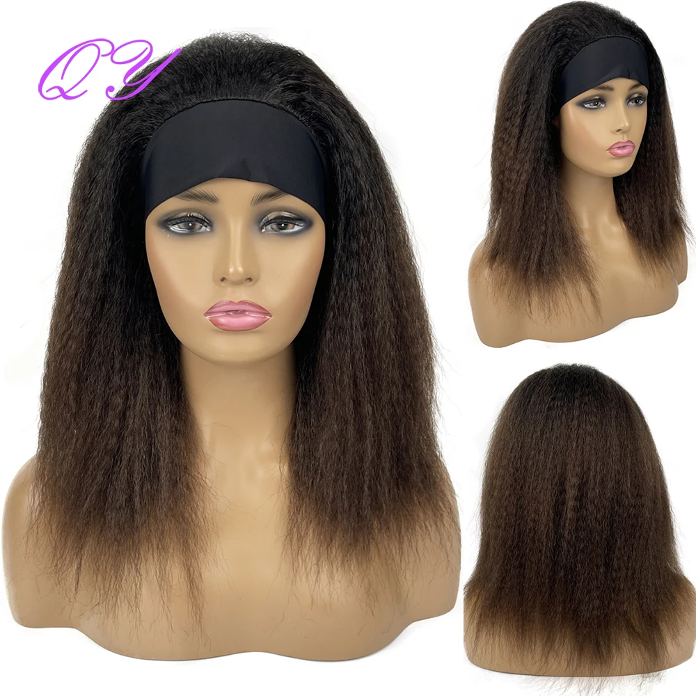 Синтетические парики для африканских женщин длинные черные Омбре коричневые Yaki