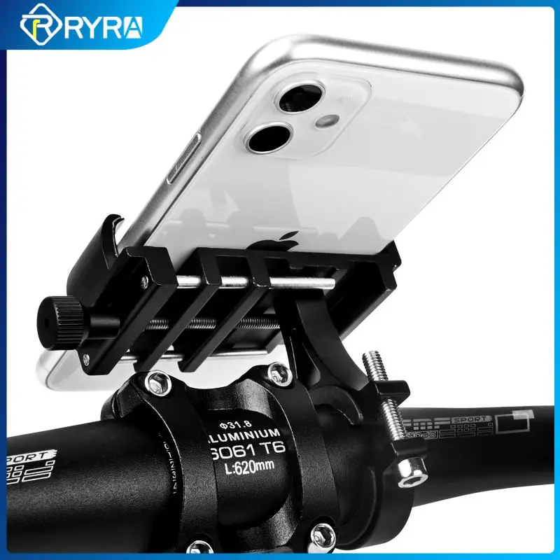 

RYRA Bicycle Scooter Aluminum Alloy Mobile Phone HolderPhone Bracket Phone Stand For Bicycles Motorcycles Cycling Accessories