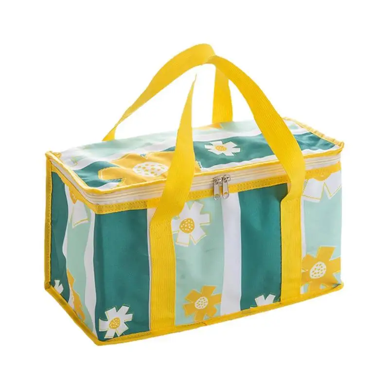 

Insulated Picnic Bag Insulated Grocery Shopping Bags With Handle Waterproof Collapsible Portable Cooler Leakproof Bag