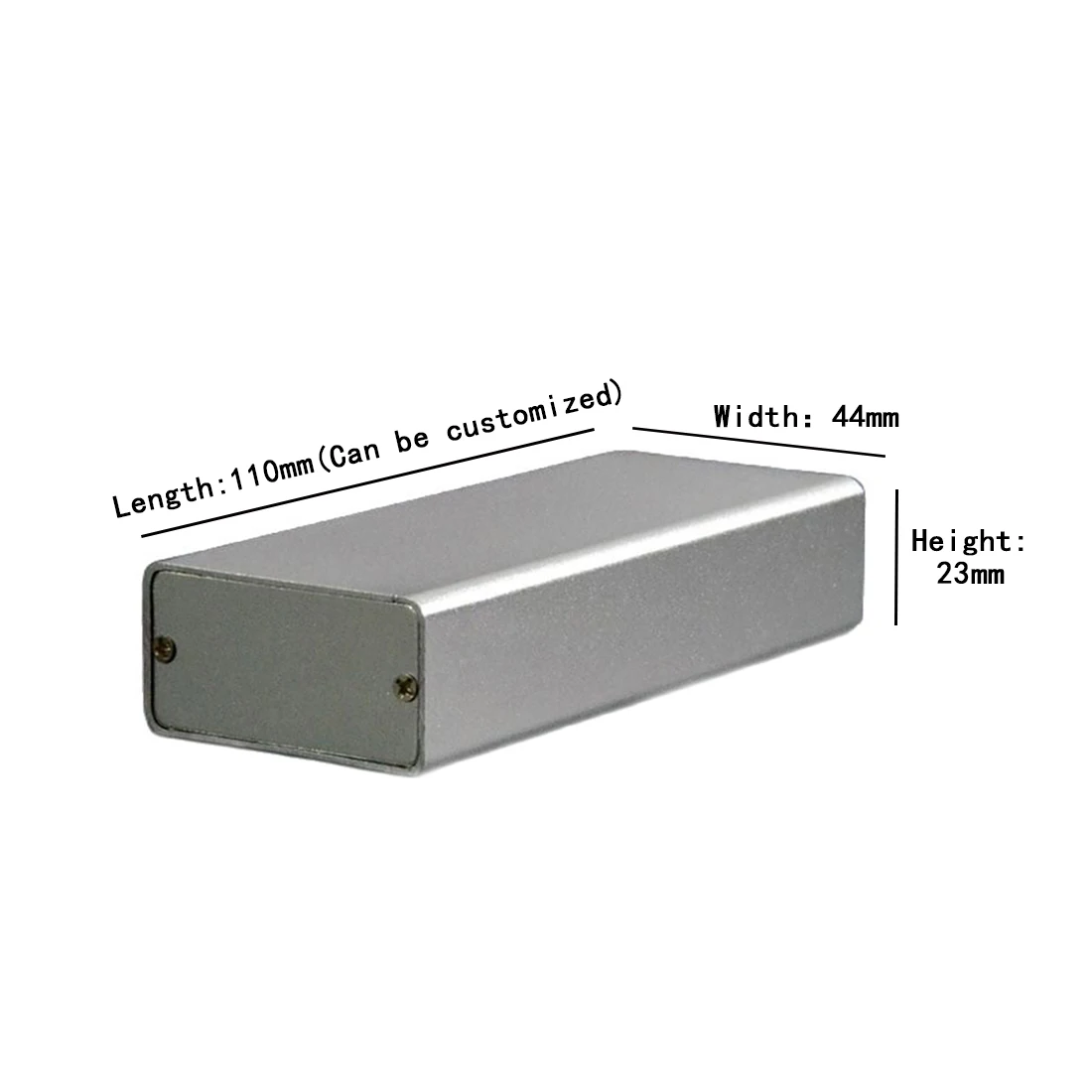 Алюминиевый корпус инструмента Электрический проекционный ящик сделай сам 44x23x110