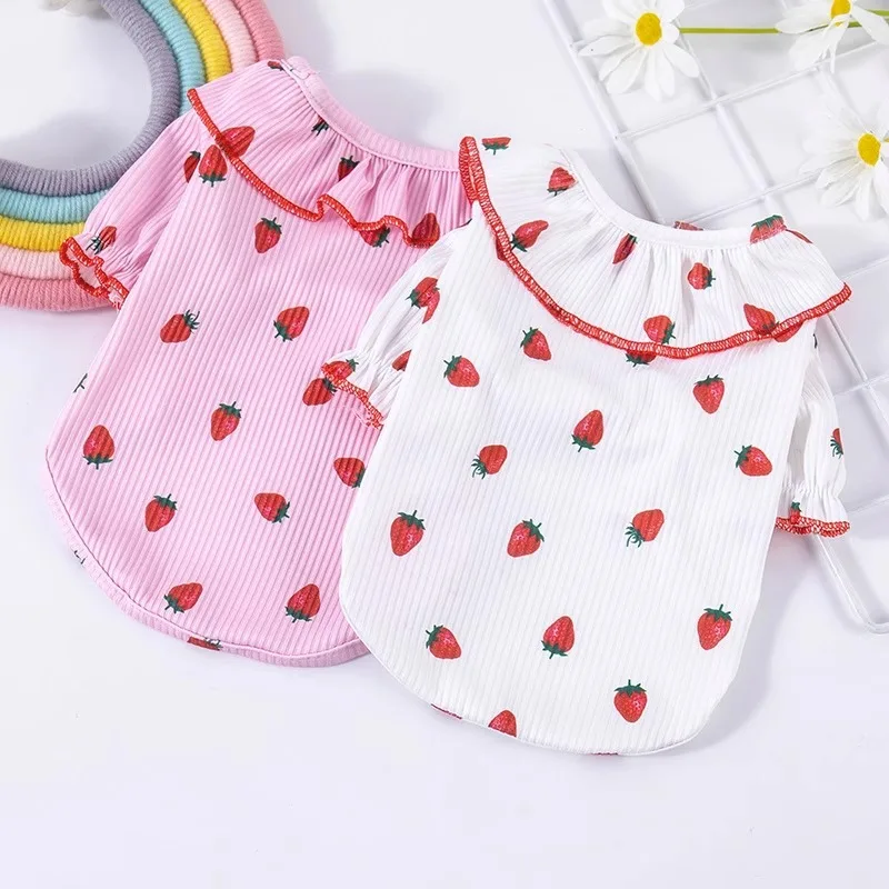 

Pet Puppy Vest Teddy Bear Pomeranian Cat Schnauzer Clothing Summer Small Dog