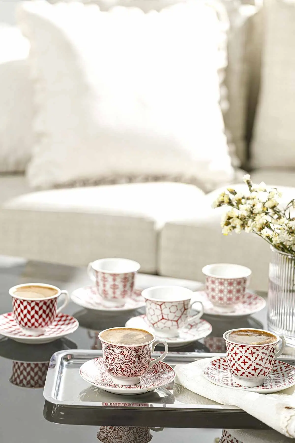 

Arista Porcelain 6 ''подставка для кофейной чашки 90 мл темно-бордовый