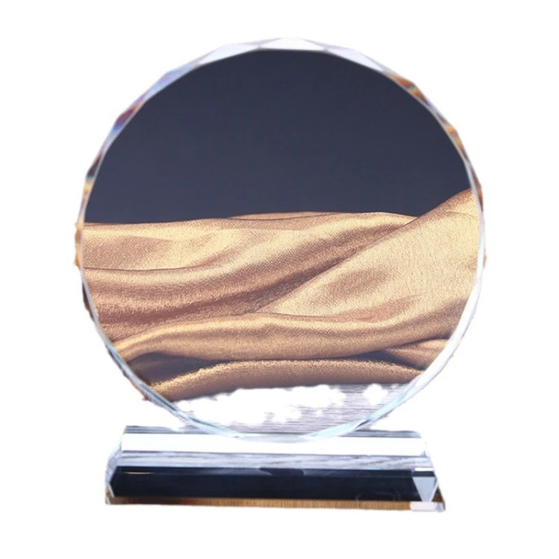 Трофей из хрустального стекла пустой хрустальный трофей медаль выпускной сезон