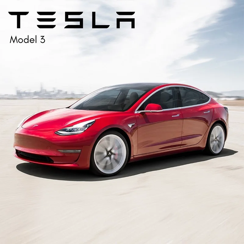 

1:24 Alloy Tesla Model 3 Car Model Diecasts Metal Vehicle Car Model Simulation Sound Light Kids Toy Gift Collection