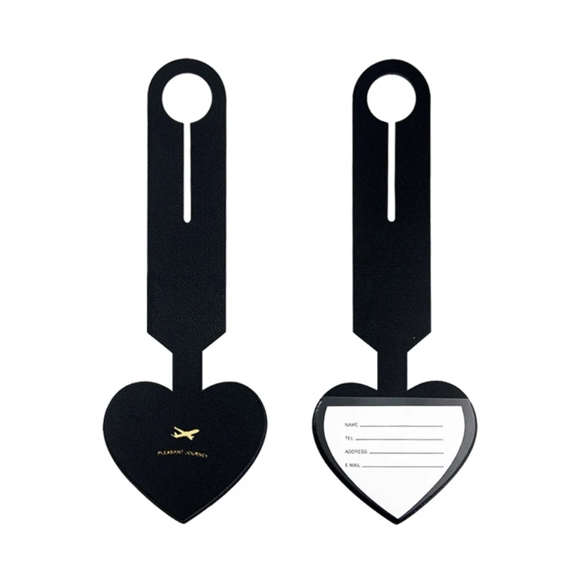 

Suitcase Luggage Heart Tag Simple Bag Pendant Name ID Address Invitation Label