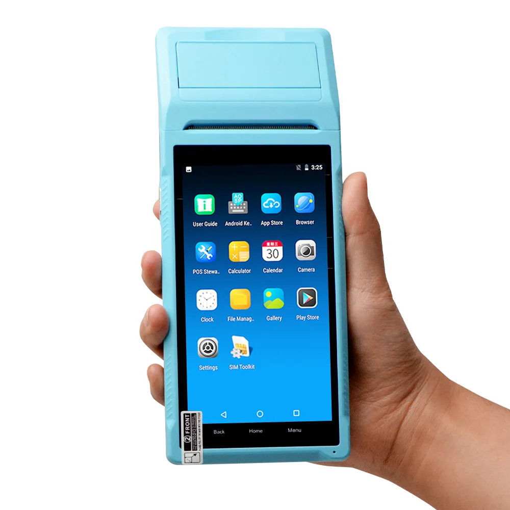 Купи High Quality Android Handheld POS Terminal with Printer Barcode Scanner PDA Q2 за 9,683 рублей в магазине AliExpress