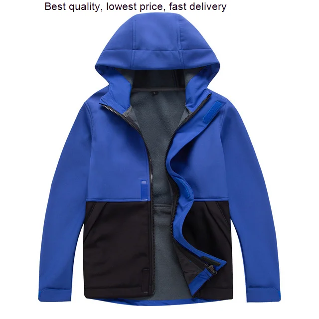 

Outdoor Hiking Coat Autumn Boys Girls Kids Waterproof Activewear Fleece Soft Shell Wear Windproof Camping Sport Jacket