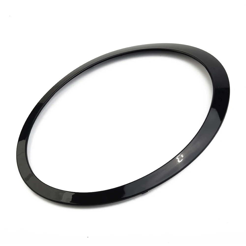 

2 шт. для Mini Cooper R55 R56 R57 R58 2007-2015 глянцевое черное кольцо для фар ободок отделка объемная Крышка автомобильные аксессуары