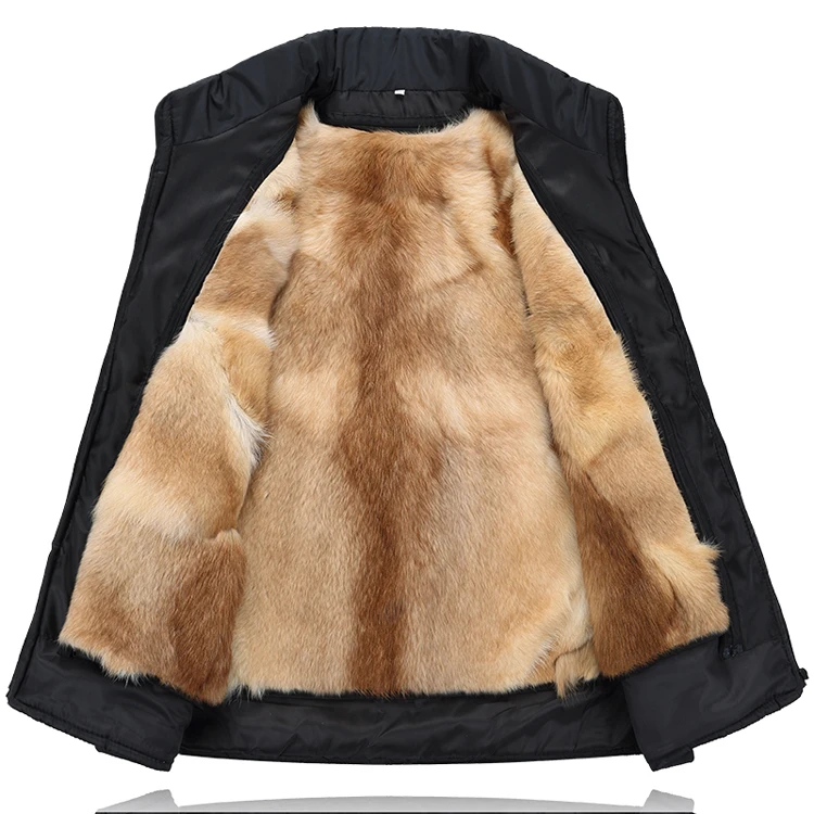 2020 Повседневная однотонная зимняя короткая куртка с подкладкой из меха мужской