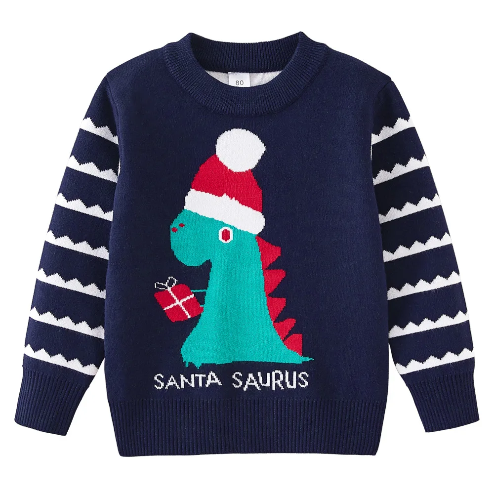 Европейско-американский зимний рождественский свитер для маленьких мальчиков