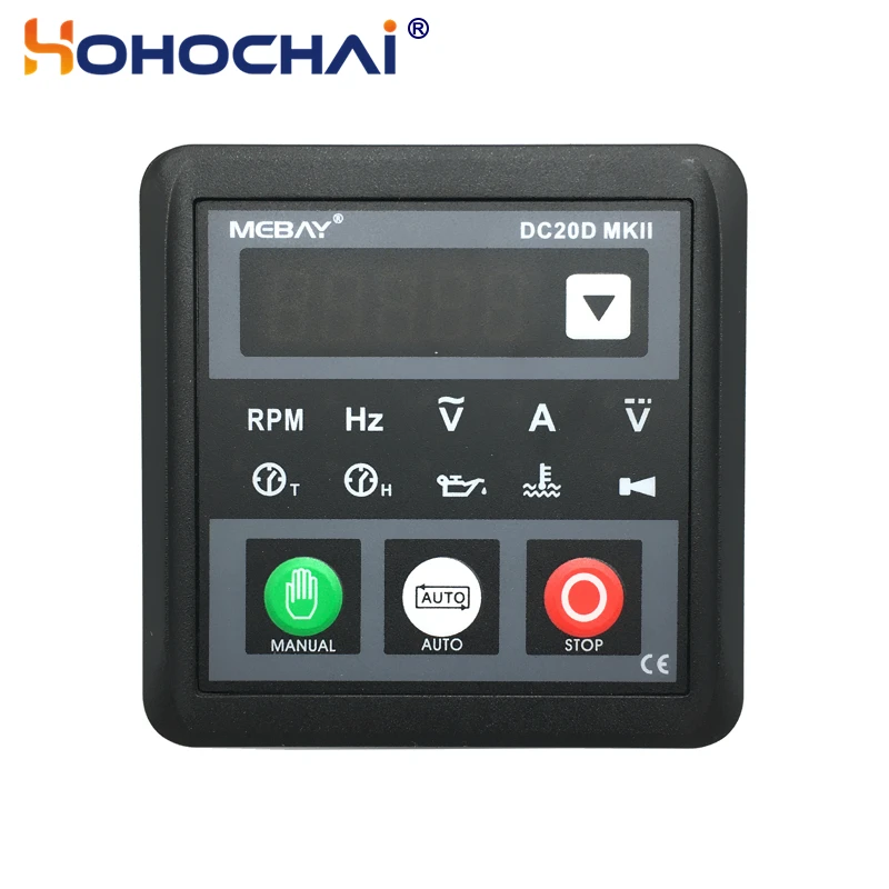 Mebay-controlador de Painel Genconjunto a Diesel Módulo de Controle do Gerador Dc20d Mkii Dc20d Usb Programável Conexão para pc Peças e acessórios do gerador