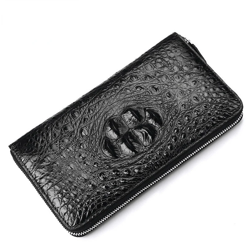 

new Design business genuine leather men's designer fashion alligator leisure wallet holographic High-quality luxury purse