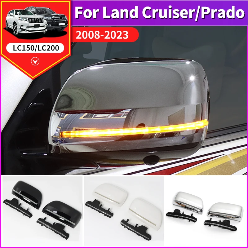 

LED Dynamic Turn Signal Light For Toyota Land Cruiser 200 Prado 150 Rearview Mirror Cover Modification Accessories Flowing Light