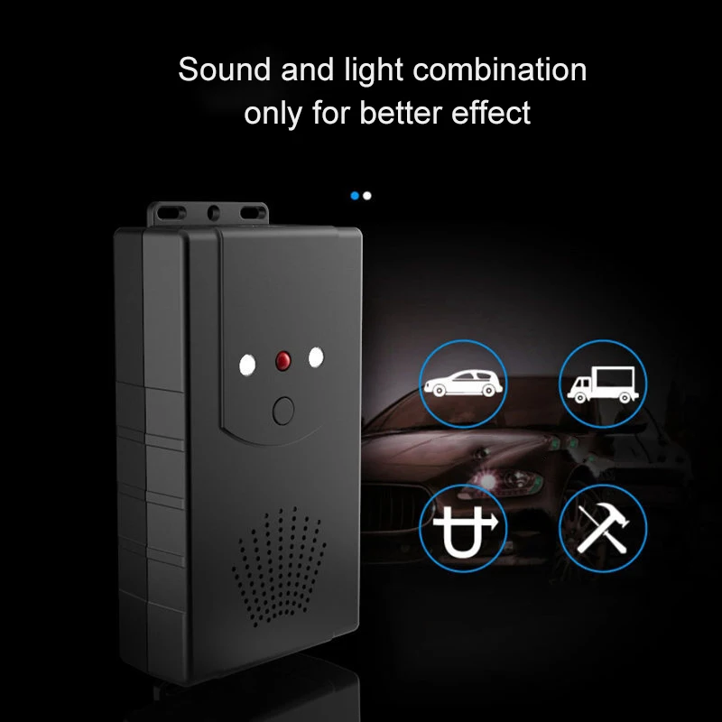 Ultrasonic Repeller Garden Car Hood Rodent Pest Repulsion Electronic Black (Battery Version) Pc