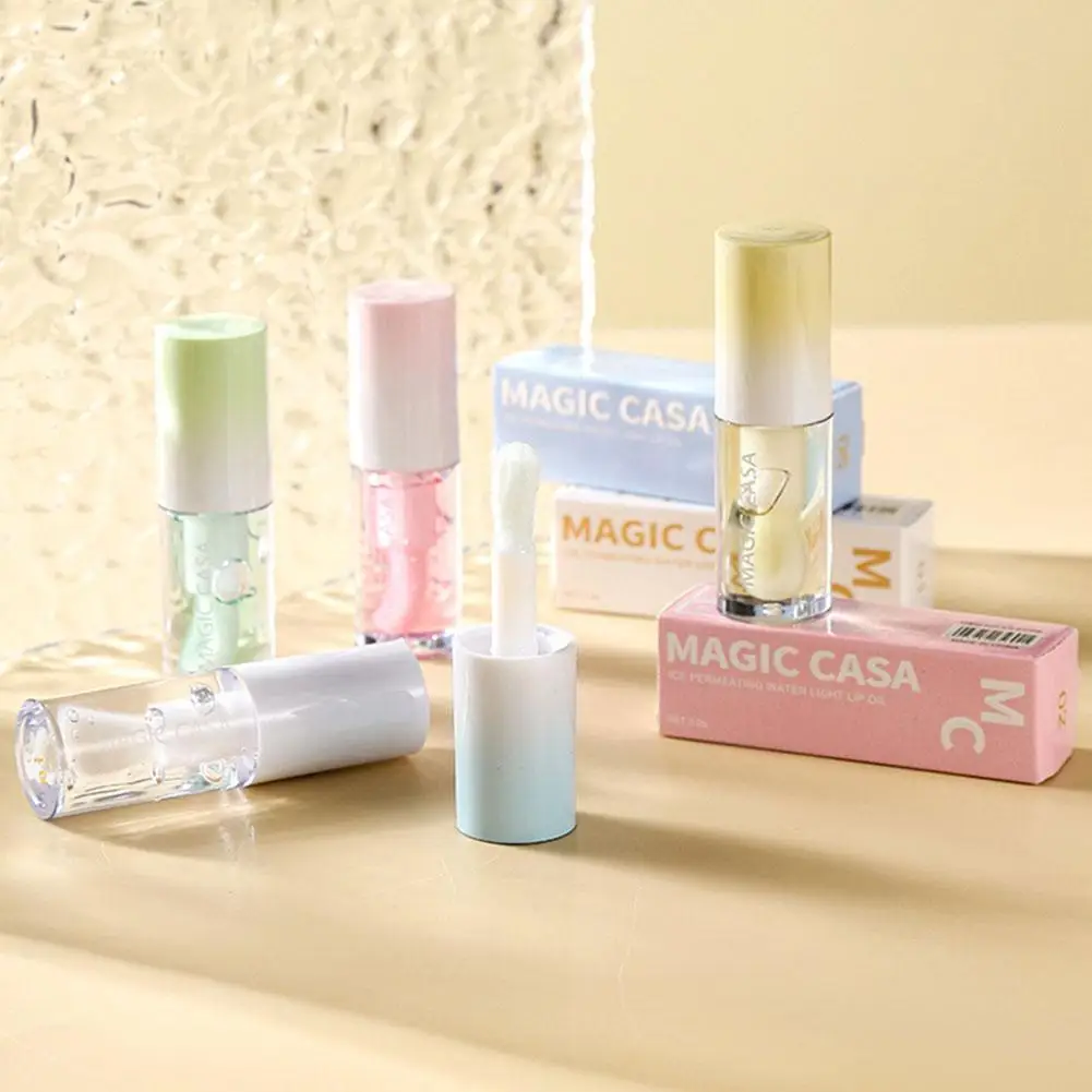5 цветов Увлажняющий фруктовый блеск для губ-перламутровое телесное масло губ