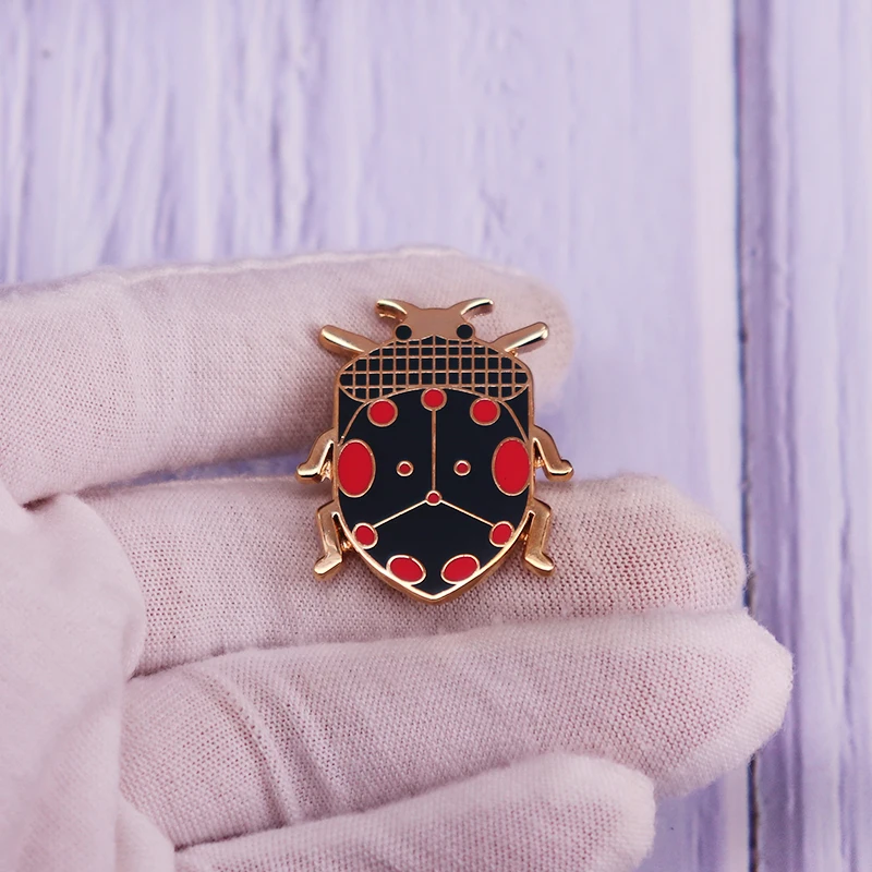 

Little Cute Ladybug Enamel Pin Brooch Cartoon Insect Badge Fashion Jewelry Gift