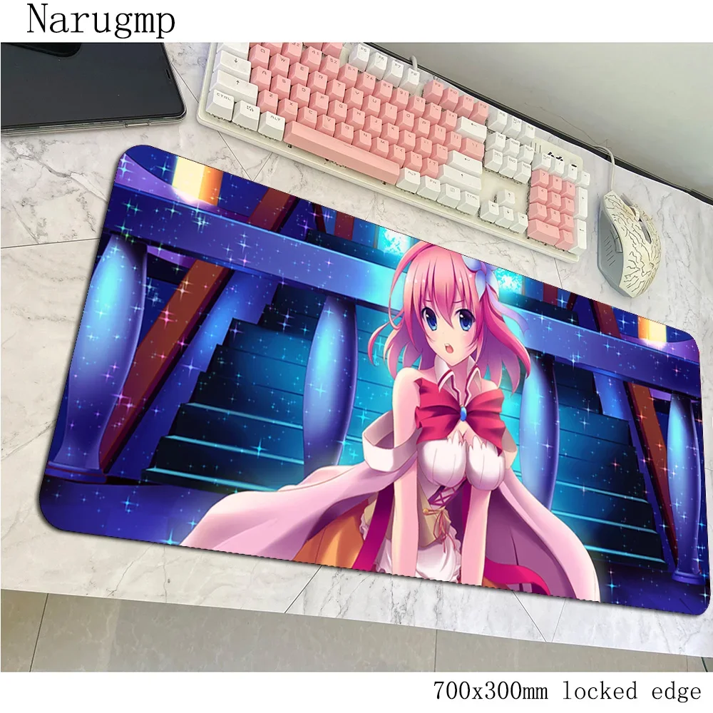 Фото Коврик для мыши No Game No Life, игровой коврик для киберспорта 700x300x3 мм, аксессуары для ПК, компьютера, геймера, большой коврик, толстые коврики для ноутбука, стола №4