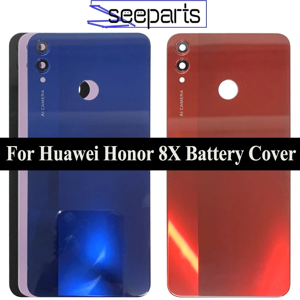 

Задняя крышка для Honor 8X, задний корпус, чехол 6,5 дюйма для honor 8x, крышка аккумулятора, запасные части, задняя крышка для Huawei View 10 Lite