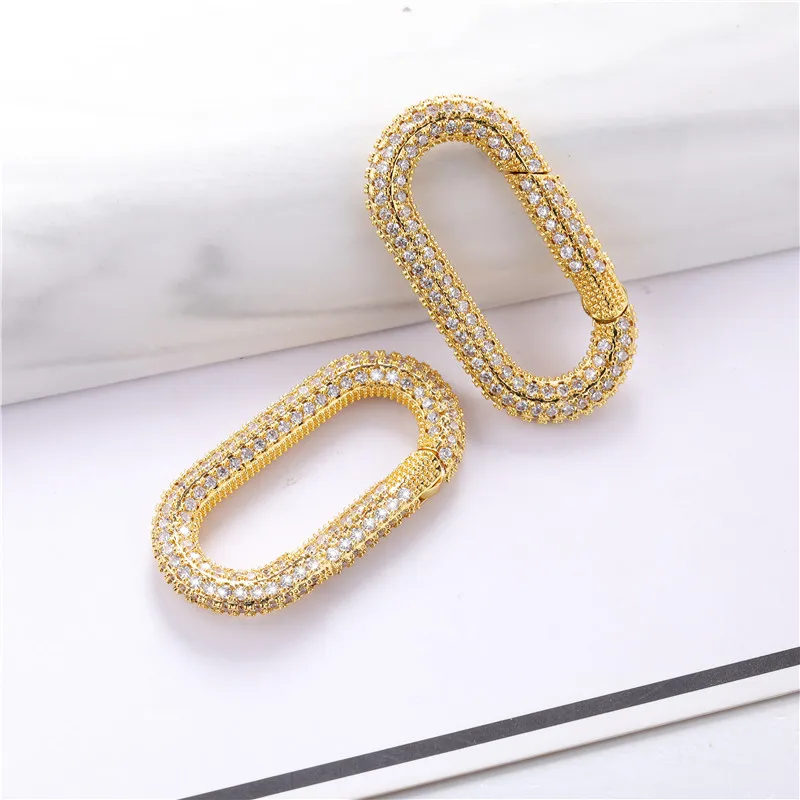 Медные металлические застежки-крючки карабин с переходными кольцами концевые