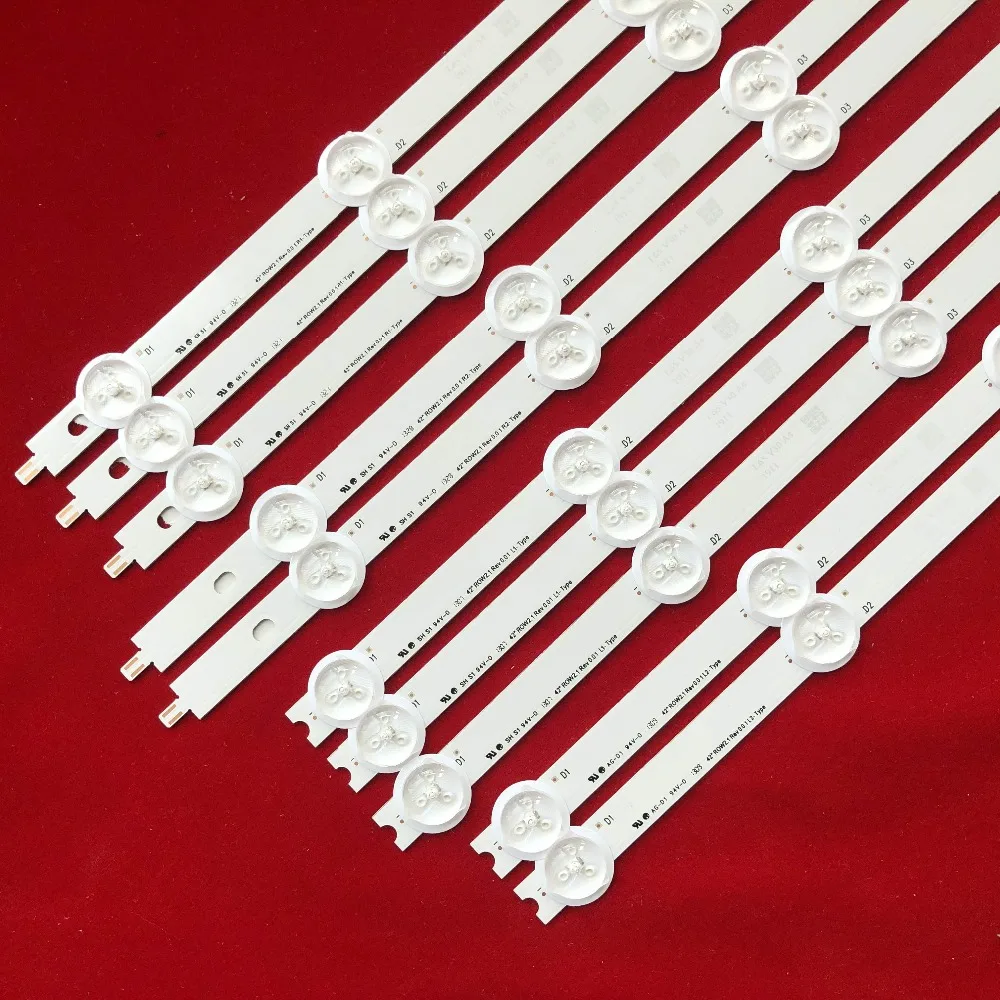 Новая линейка светодиодных панелей LED Bars Line Ruler 42 "ROW2.1 Rev 0.01 L1 R1 R2 L2 для LG 42ln5400 42ln5700 42la6200 42la6130 42LA6204 42LA6210.