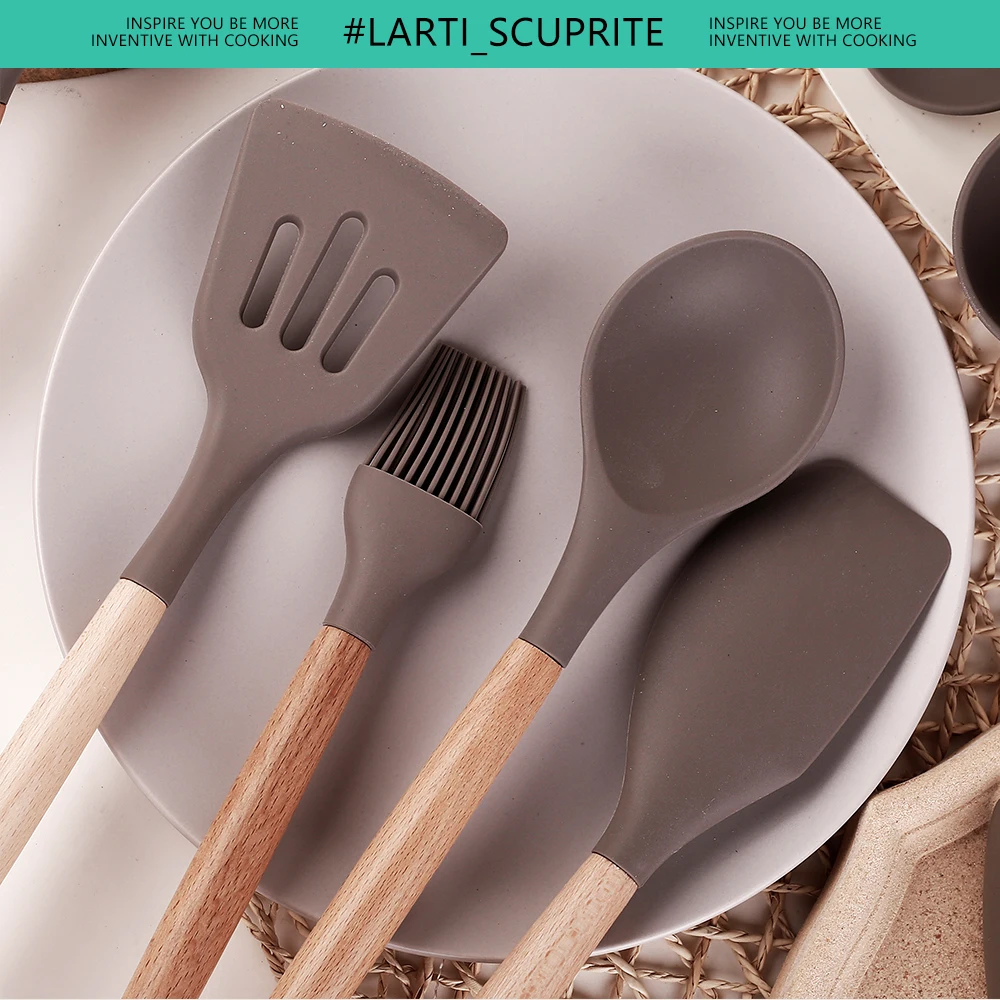 Набор Кухонной силиконовой утвари столовые приборы хорошего качества