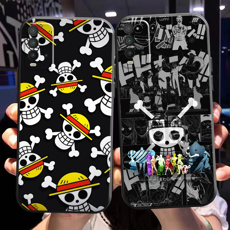 

Anime One Piece Skull Logo Phone Case For Xiaomi Poco M3 M3 Pro 5G POCO X3 PRO NFC X3 GT Back Silicone Cover Carcasa