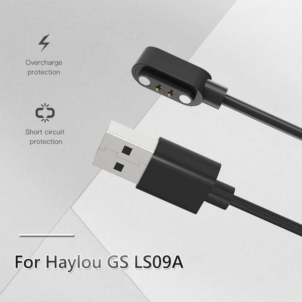 100cm 5V 1A USB Charger Dock Smart Wristband Bracelet Charging Cable Cord Base for Haylou GS LS09A Accessories images - 6
