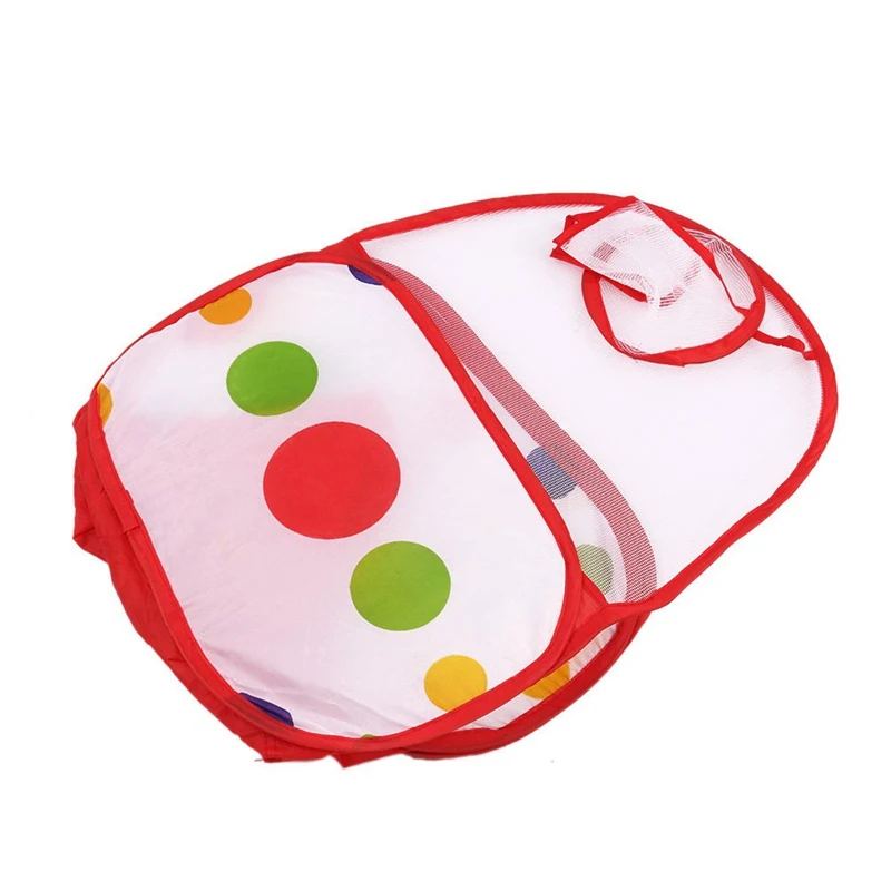 

Kids Toy Play Tent Ball Pit Pool With Basketball Hoop Red Zippered Zippered Storage Bag For Toddlers Baby Pets Playpen Toy Tents