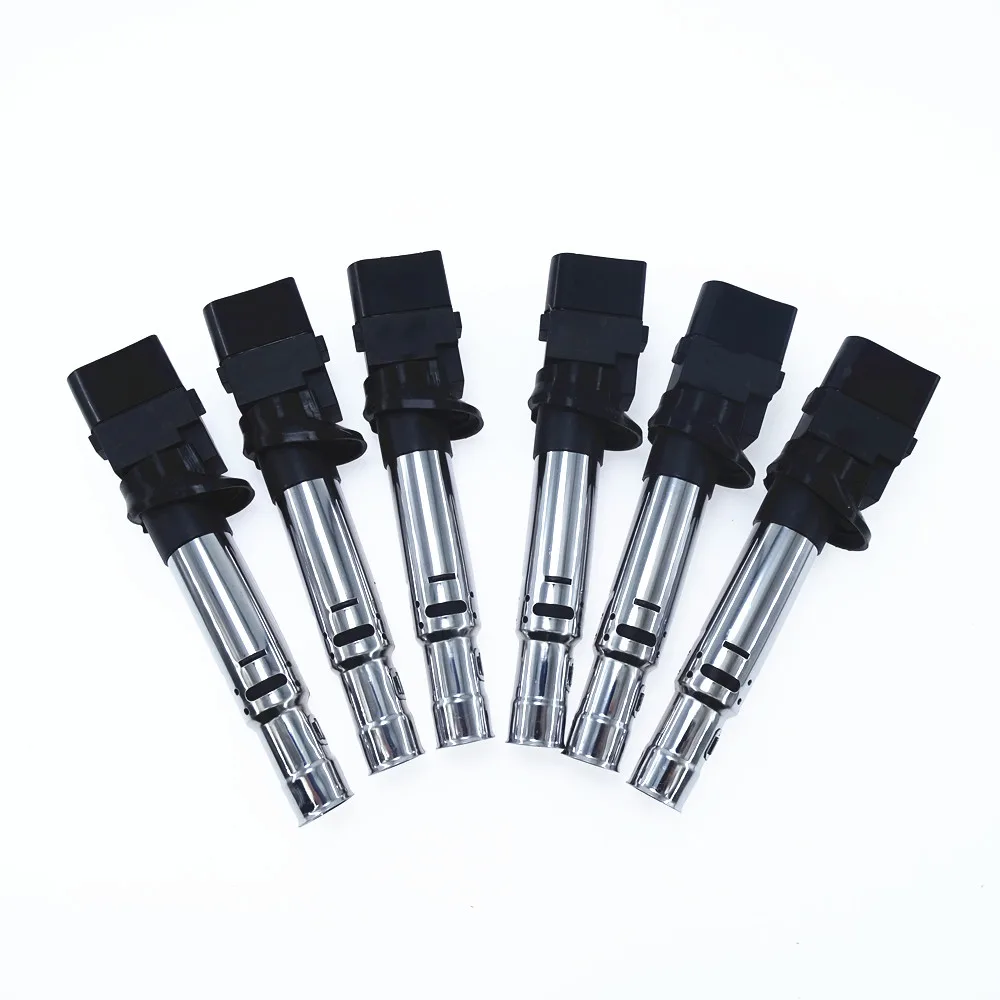 Кол-во 6 022905715A катушка зажигания двигателя для Audi TT Q7 VW Eos Golf Passat CC Phaeton Touareg 3.6L 4
