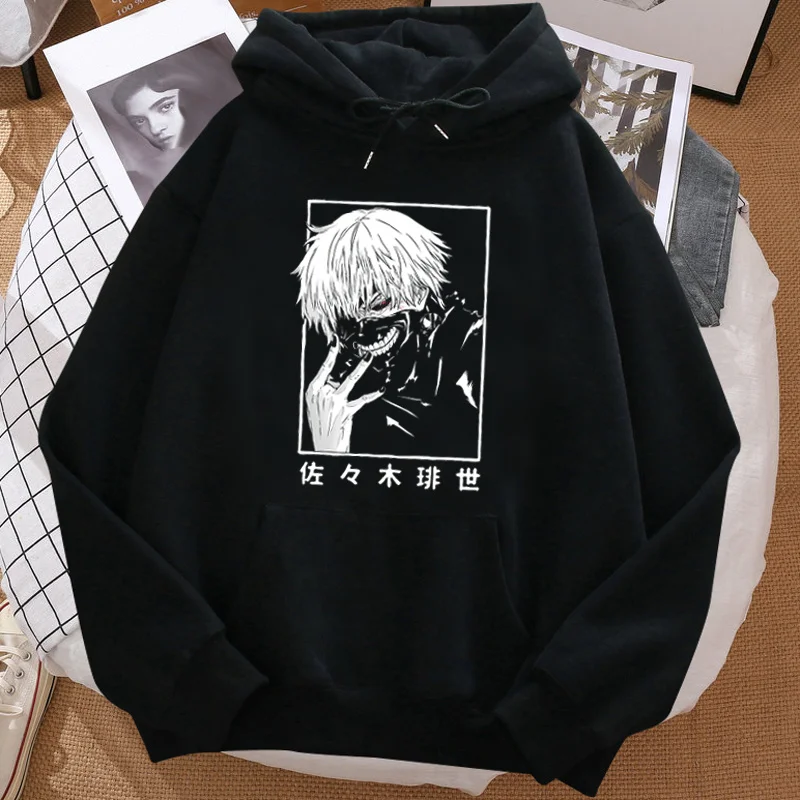 

tokyo ghoul Kaneki Ken hoodies women printed hip hop harajuku printed women hoddies graphic printed