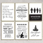 Черно-белый плакат с цитатами в ванную комнату, все хотят изменить мир, туалетная бумага, Художественная Картина на холсте, декор для ванной комнаты