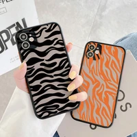 gimfun cartoon zebra pattern phone case for iphone 13 12 11 pro max mini x xr xs max 8 7 plus se 2020 cow shockproof back cover