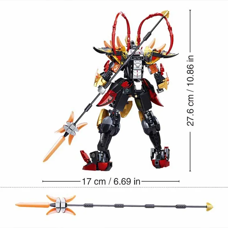 Конструктор Sluban Victory General Mech Zhao Yun потрясающая древняя серия строительные блоки