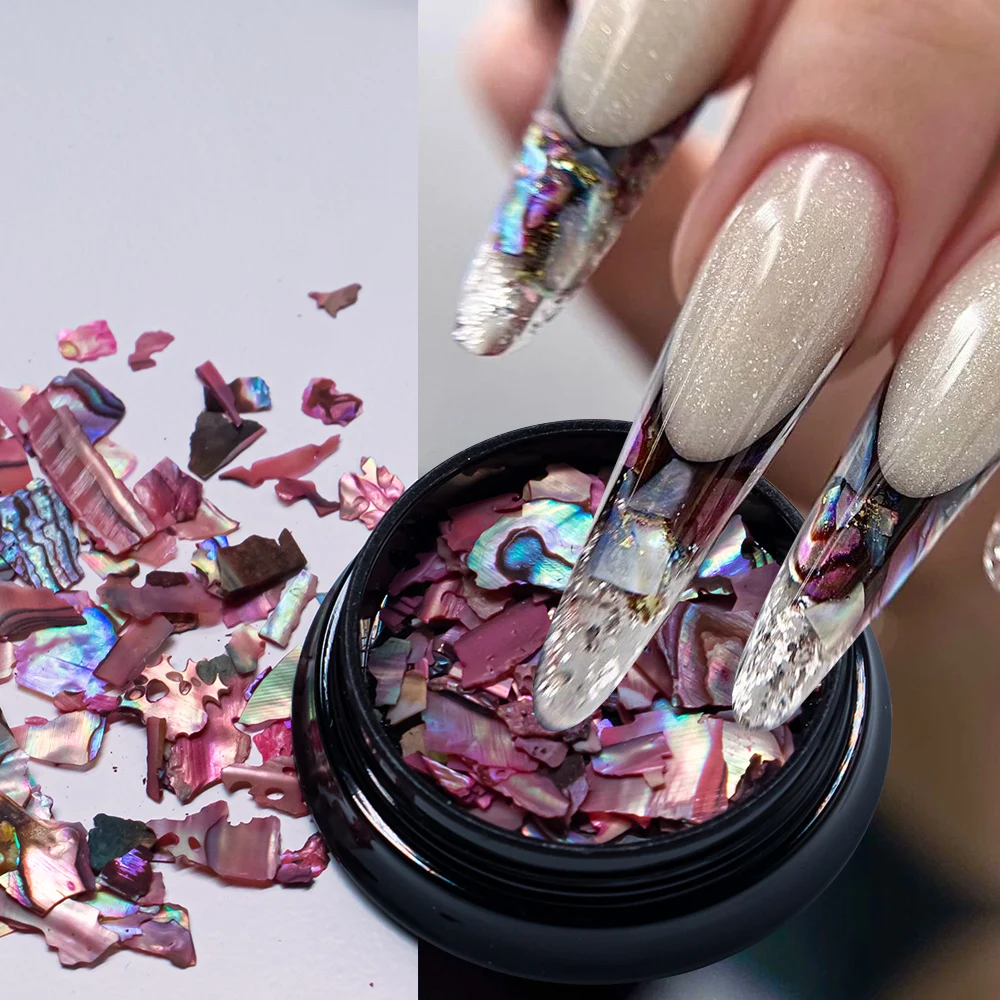 1 баночка текстура морской ракушки тонкая морская Морская ракушка кусочки для