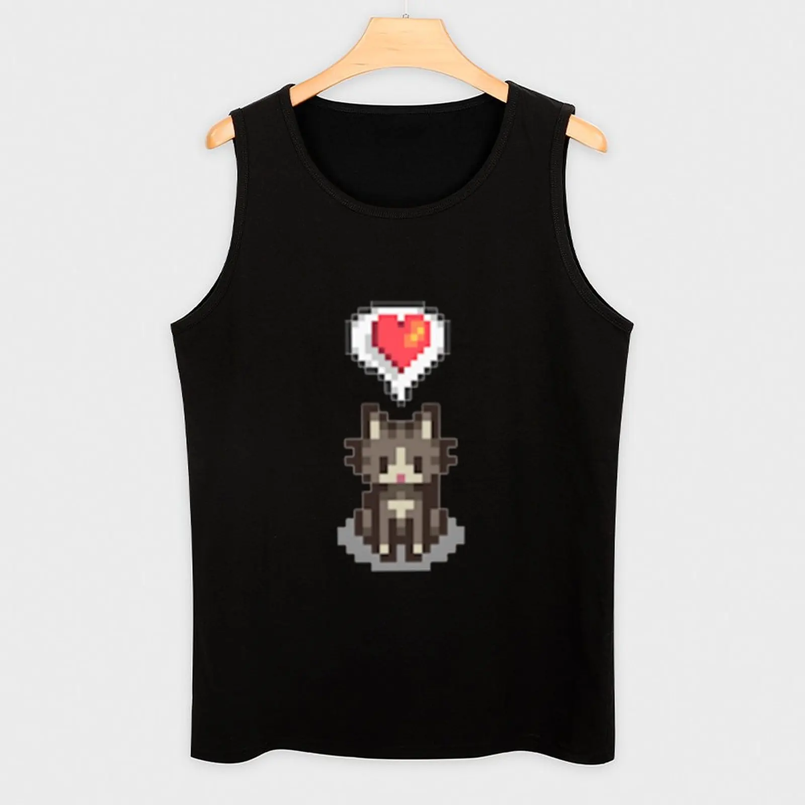 Майка Stardew Valley Happy Grey Cat Мужская футболка для спортзала футболки без рукавов