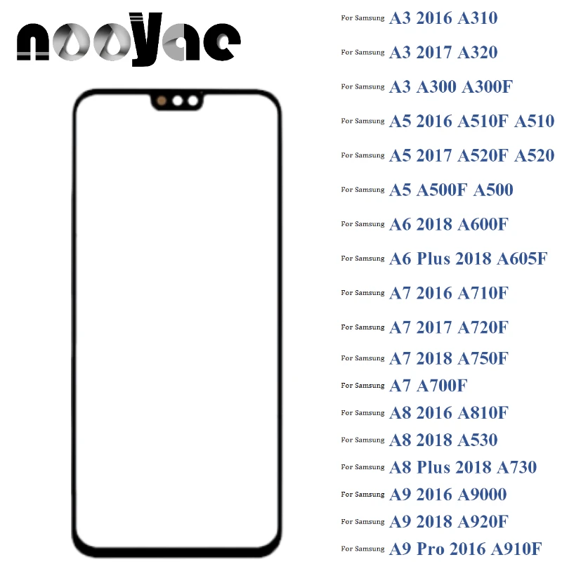 Панель сенсорного ЖК-экрана для Samsung Galaxy A3 A5 A6 A7 A8 A9 Plus Pro 2016 2017 2018, 5 шт.