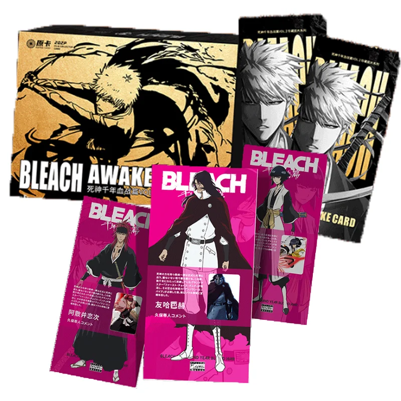 

Anime Original BLEACH: Thousand-Year Blood War Collection Cards Kurosaki Ichigo Zangetsu Motion Picture Cards Kids Gifts Toys