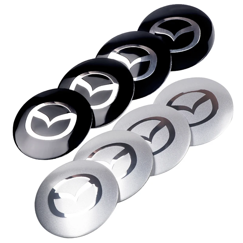 4 шт. 56 мм колпаки для центральной ступицы колес автомобиля чехлы на ободы Mazda 3 6 2 5